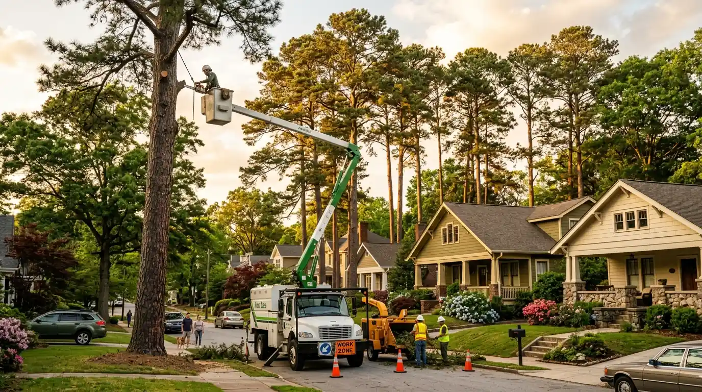 Georgia Pines landscaping tree service work