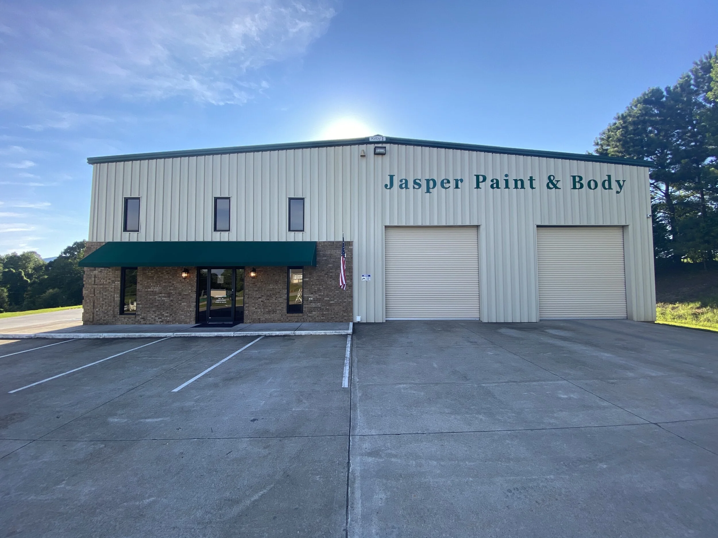 Jasper Paint & Body tree service work