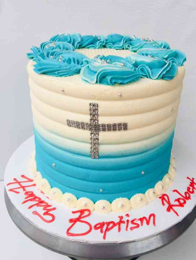 BUTTER BAPTISM CAKE