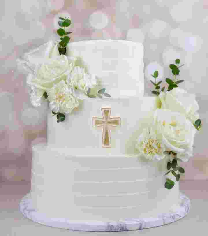 BAPTISM 3 TIER CAKE