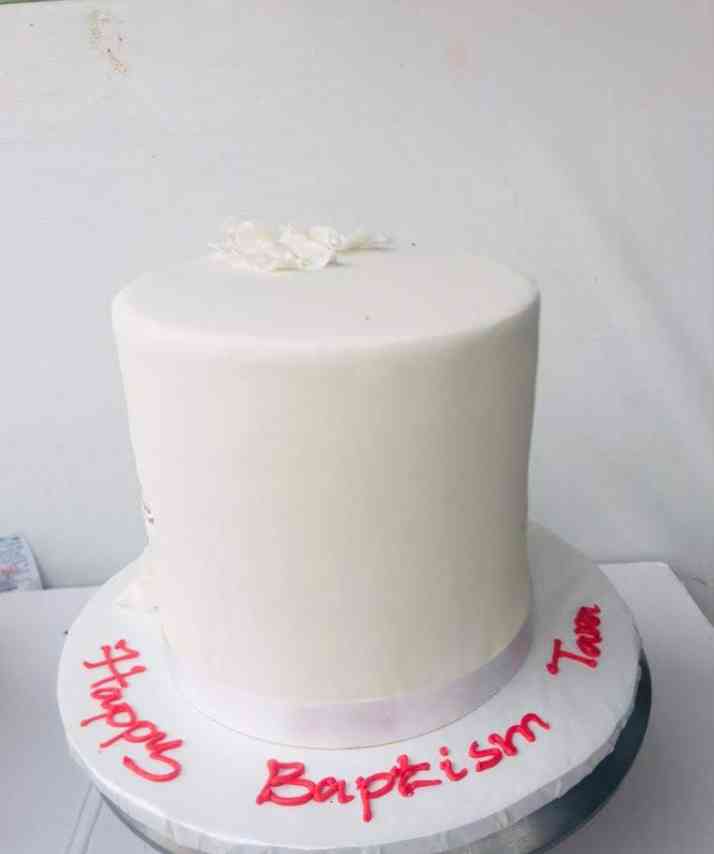 FONDANT BAPTISM CAKE 