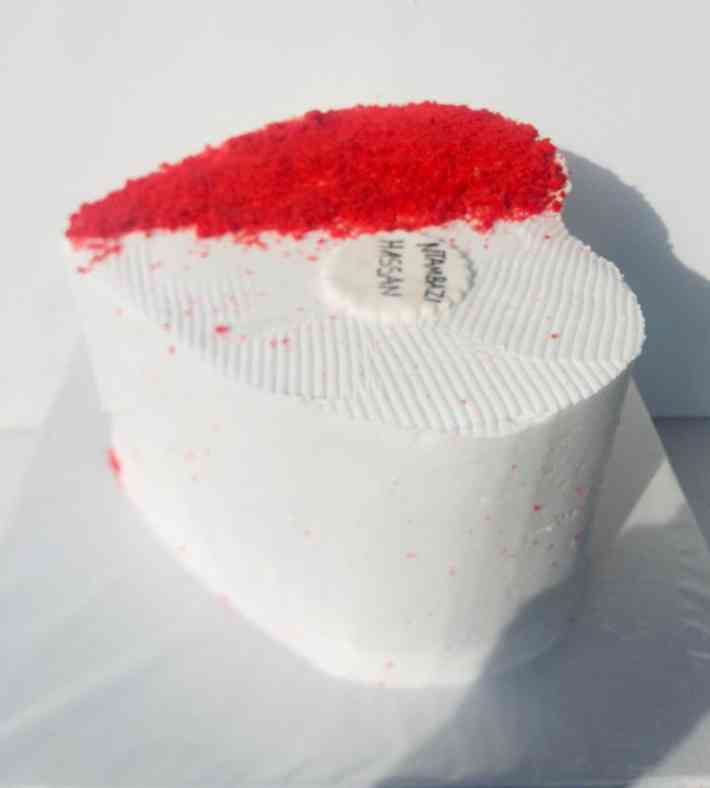 HEART SHAPED REDVELT CAKE