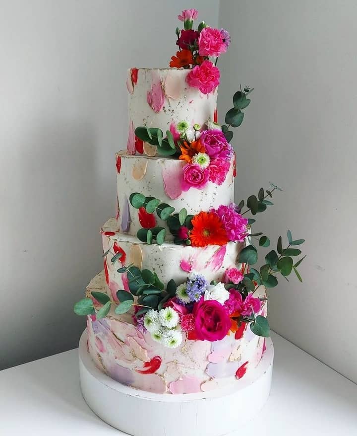 4 TIER FLORAL CAKE