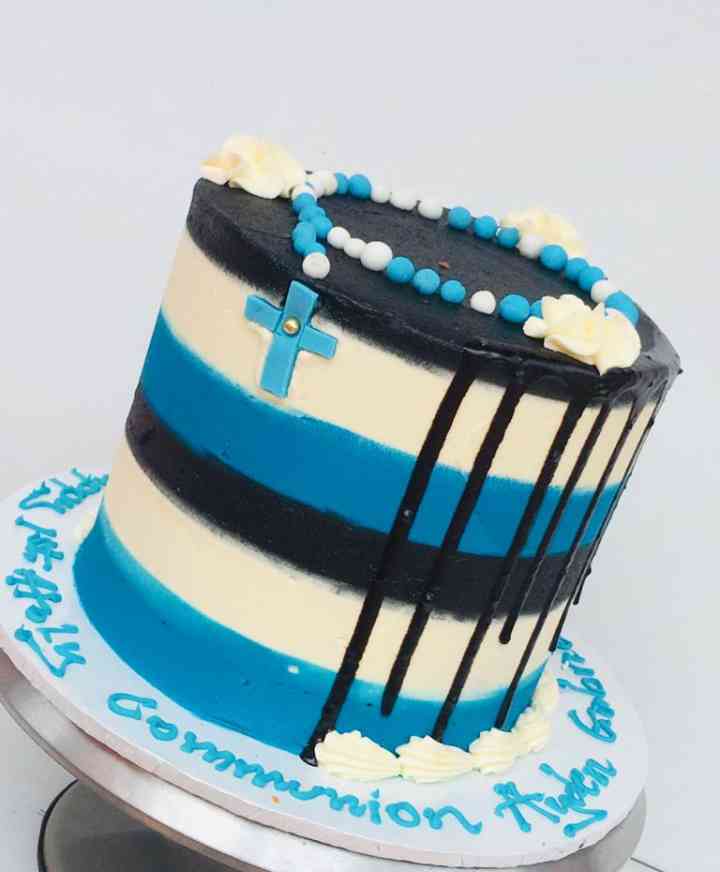 SIMPLE BAPTISM CAKE