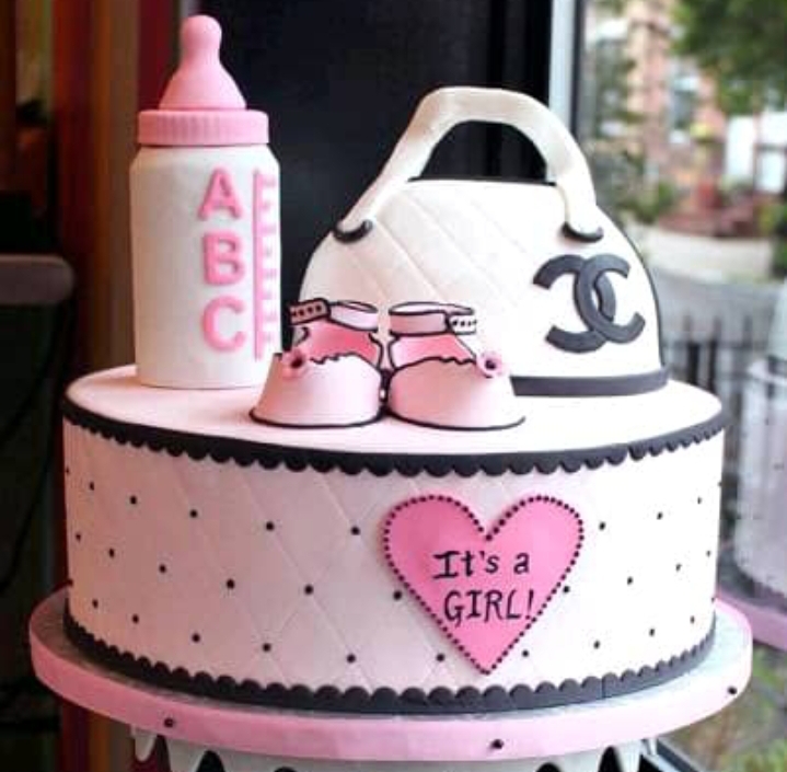 IT'S A GIRL SHOWER CAKE 