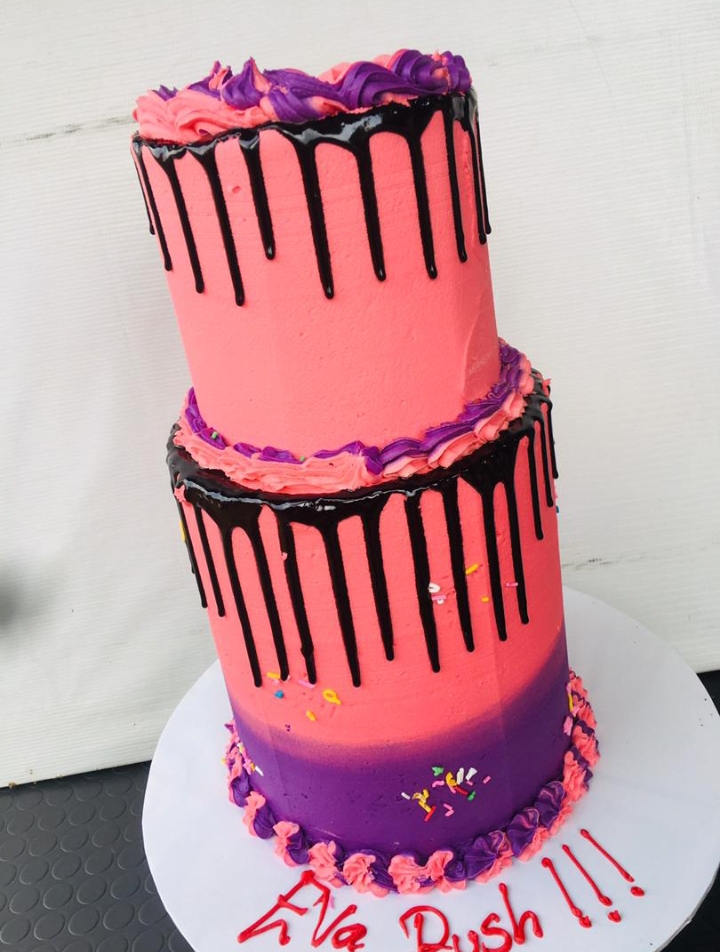 TWO TIER DELICIOUS CELEBRATION CAKE 