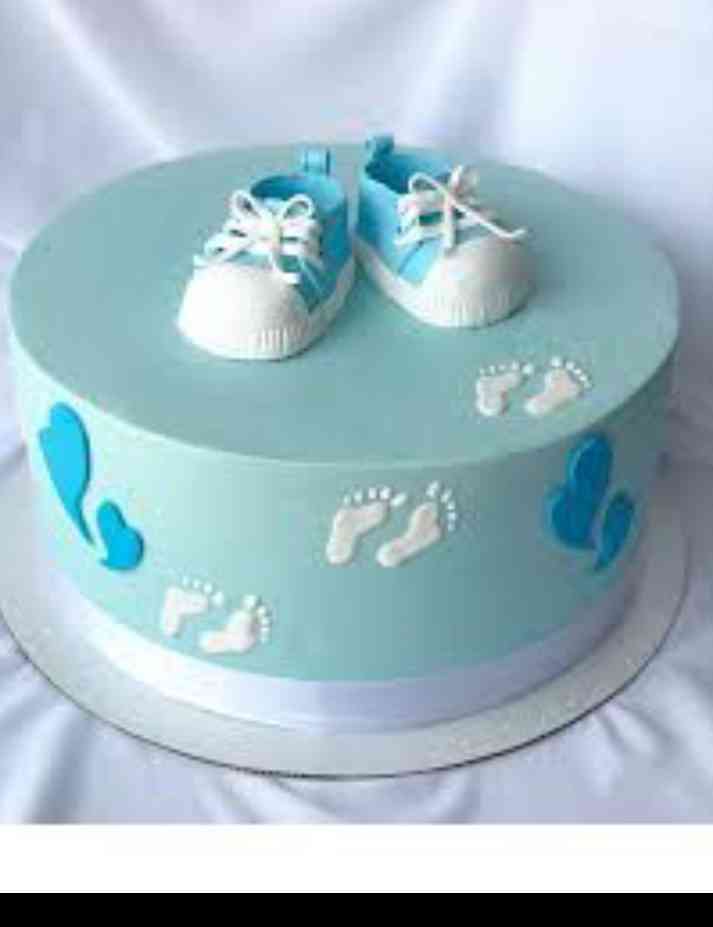 SKYBLUE BABY SHOWER CAKE 