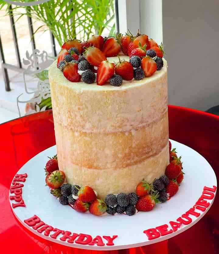 SEMI-NAKED FRUITS CAKE 