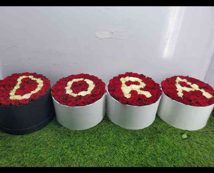 FLOWER BOXES WITH YOUR NAME