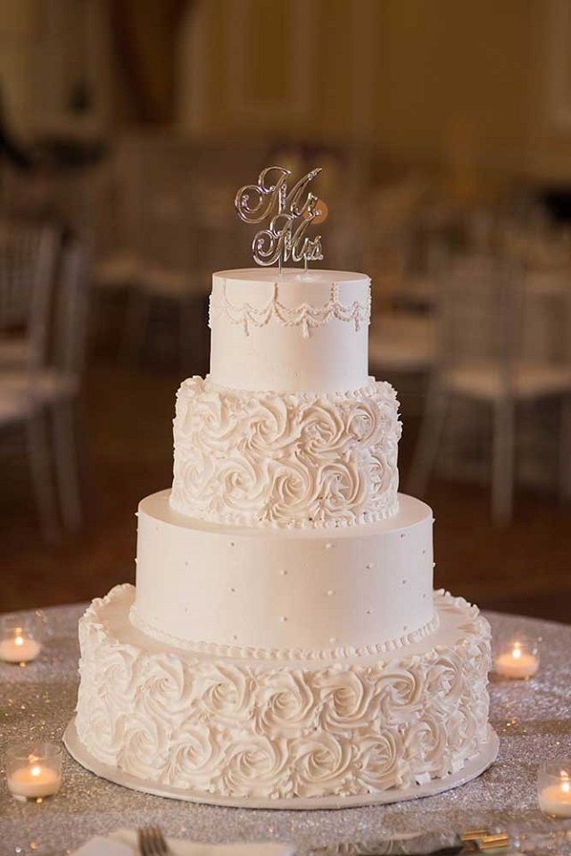 4 TIER WEDDING FONDANT CAKE