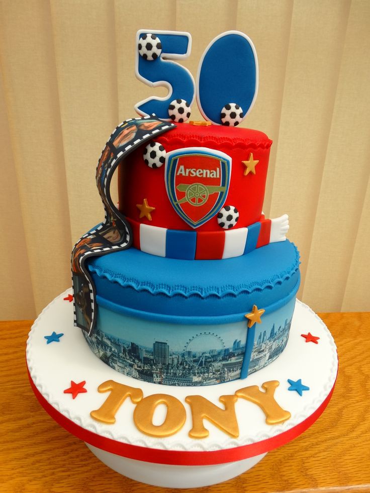 ARSENAL THEMED CAKE 11