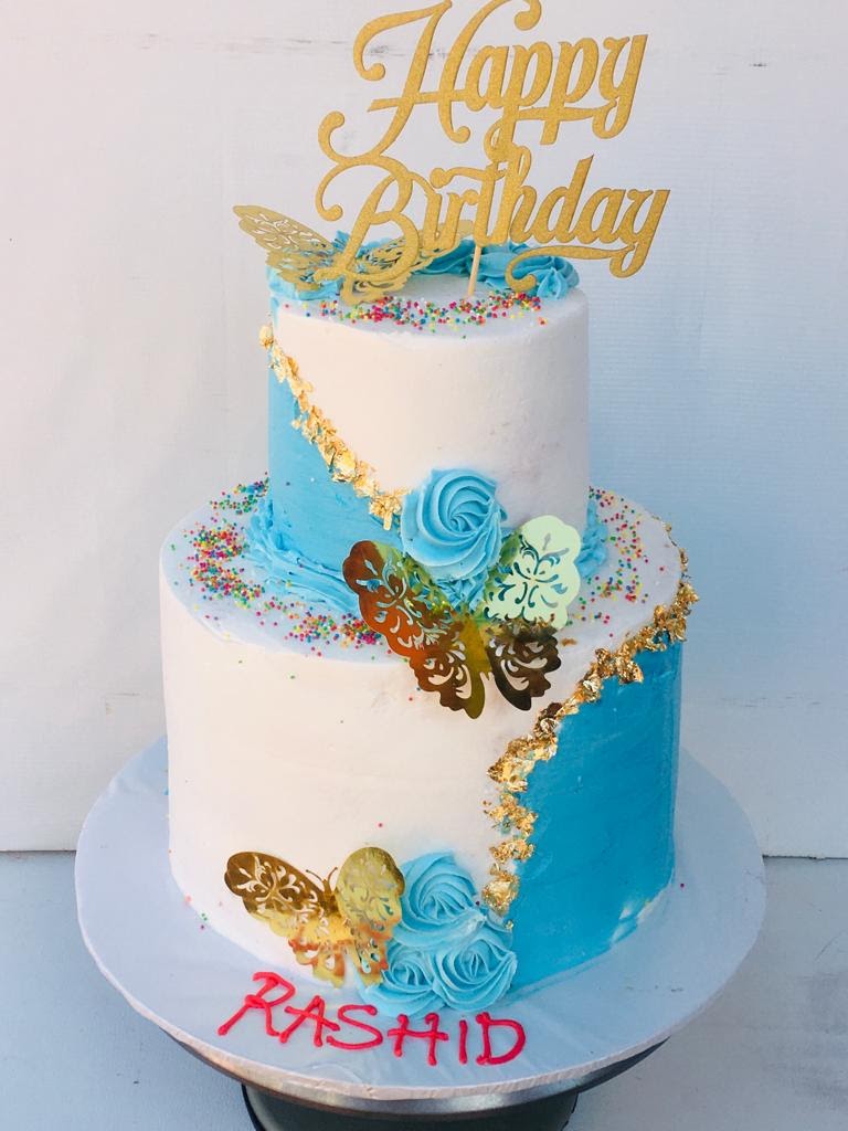 TWO TIER BIRTHDAY CAKE 303