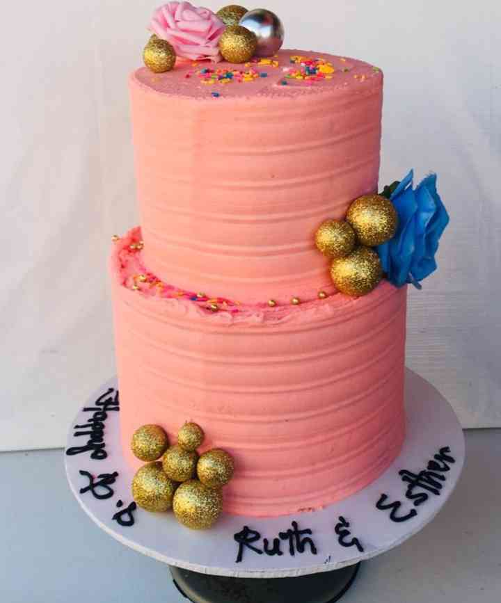 PEACH TIER CAKE