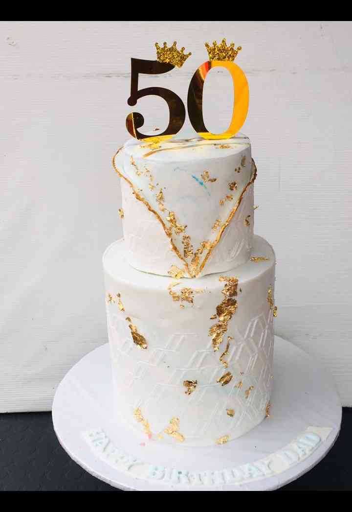 50 YEARS ANNIVERSARY CAKE