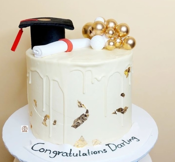 DARLING GRAD CAKE 