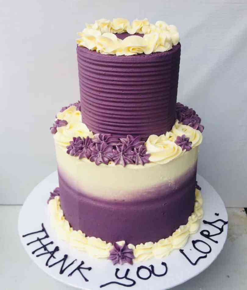 TWO TIER BIRTHDAY BUTTER CAKE 384