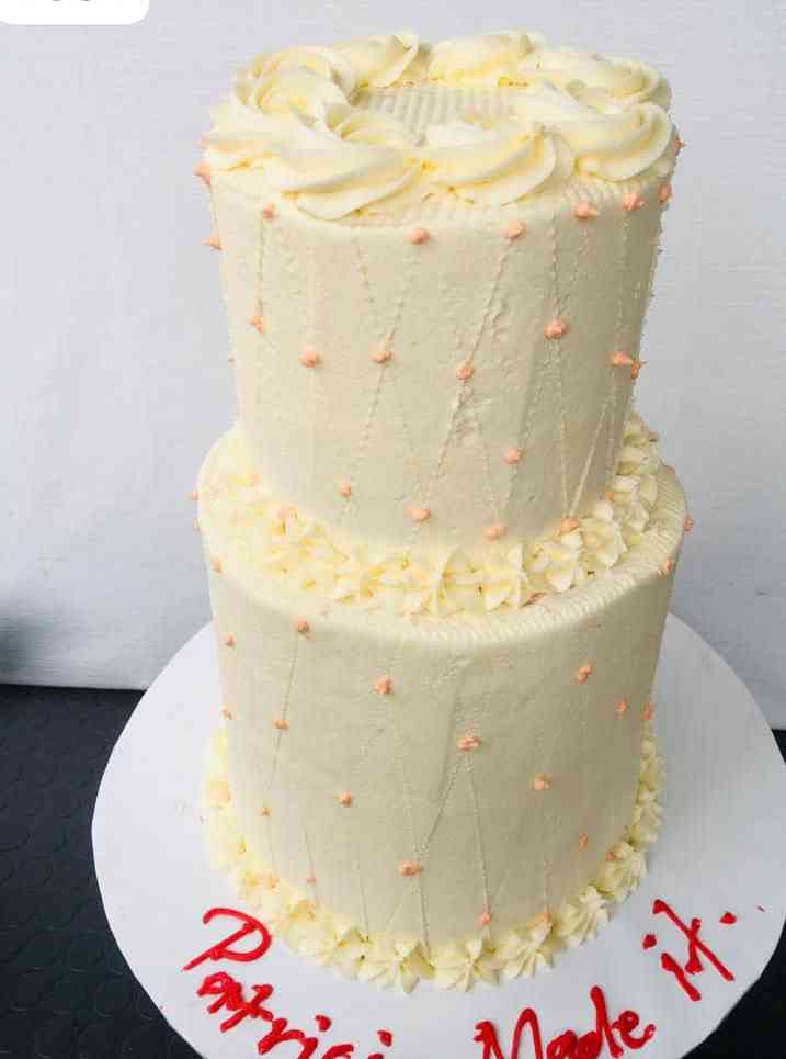 CREAM BUTTER TIER  CAKE