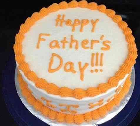 ORANGE FATHER'S DAY CAKE 