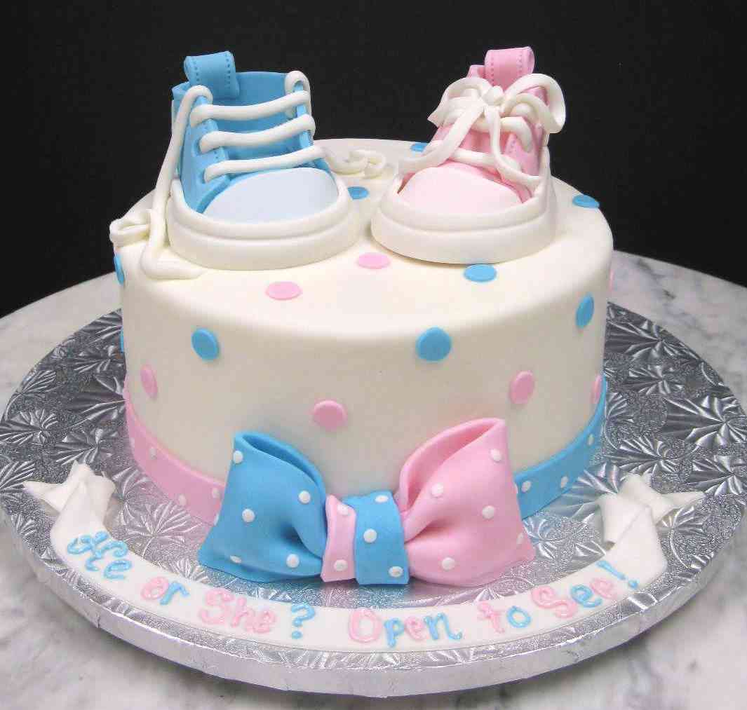 HE OR SHE BABY SHOWER CAKE 