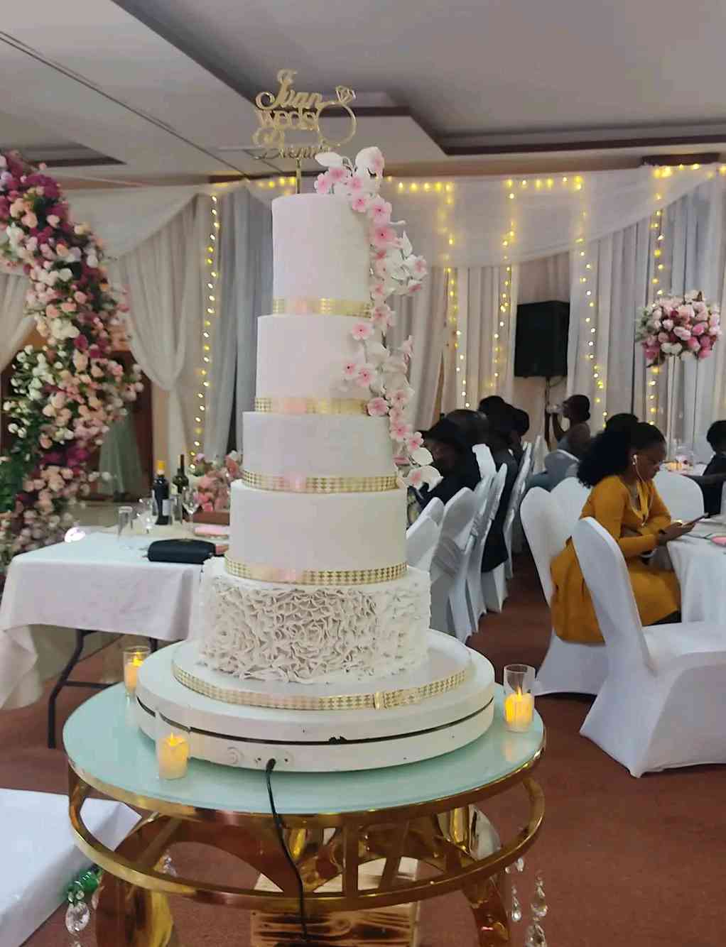 FIVE TIER WEDDING CAKE 