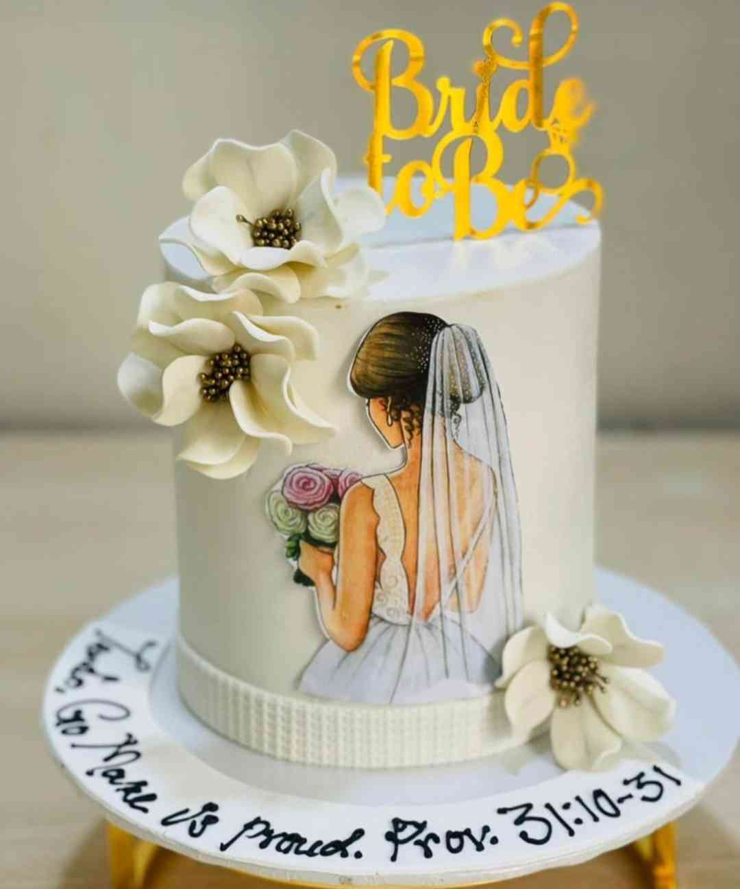 EDIBLE BRIDE TO BE CAKE 11