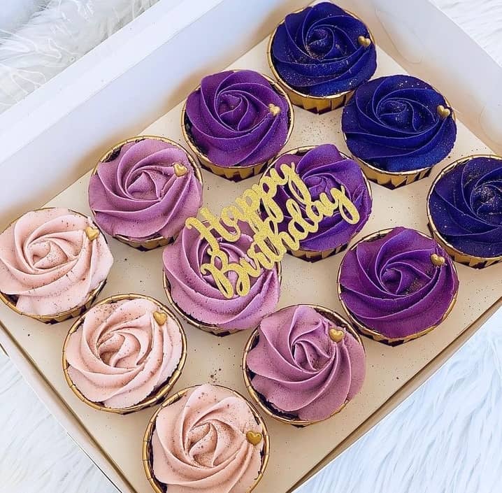 PURPLE LILAC CAPCAKES 