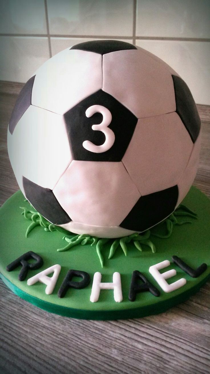 RAPHAEL @3 FOOTBALL CAKE