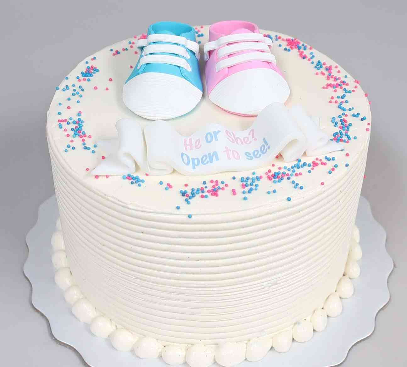 GENDER REVEAL CAKE 123