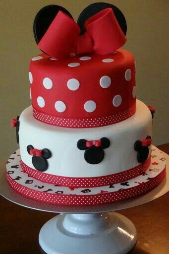 TWO TIER MICKEY MOUSE CHARACTER CAKE 