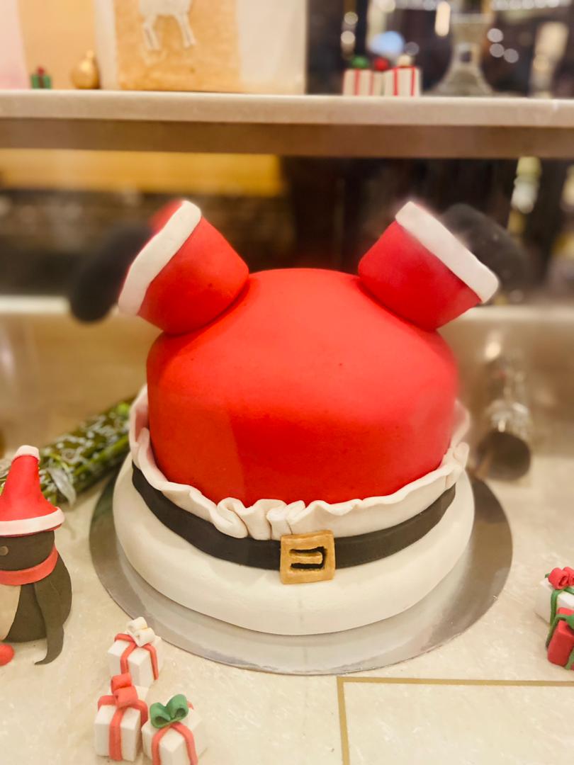 FATHER CHRISTMAS CAPE CAKE 