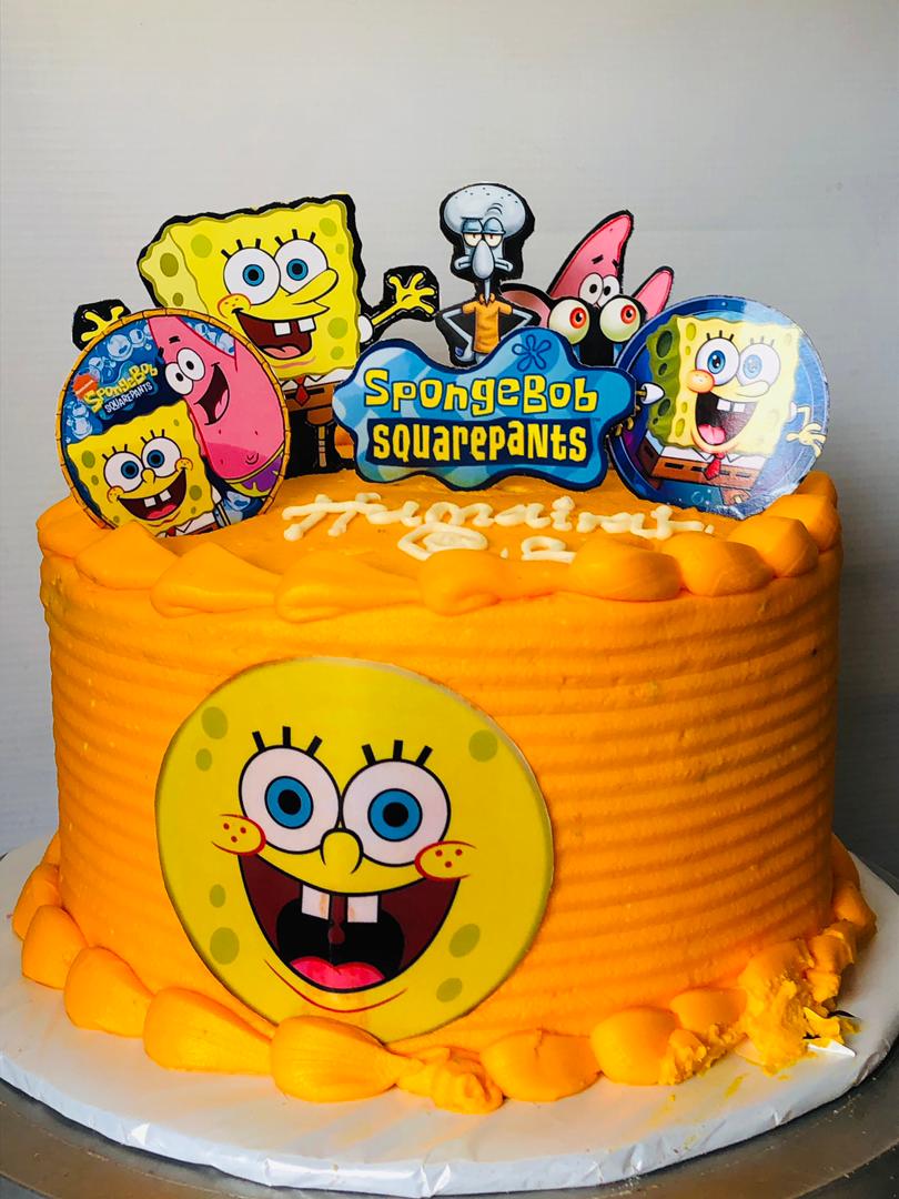 SPONGEBOB CHARACTER CAKE ..,,