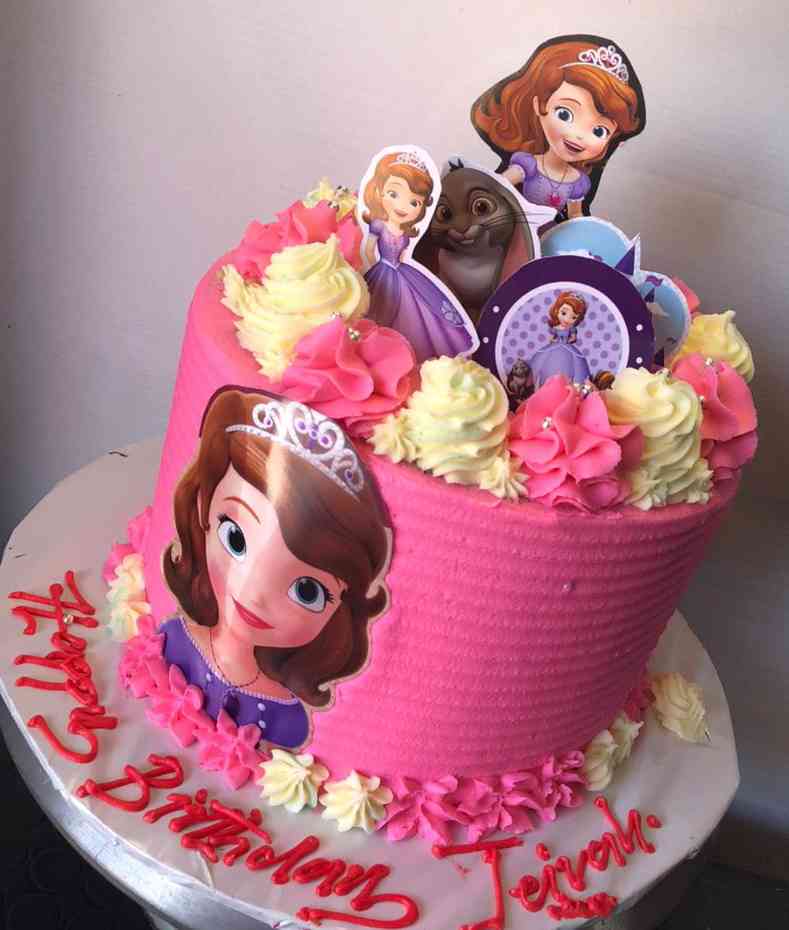 SOFIA CHARACTER CAKE IN PINK 🩷 .