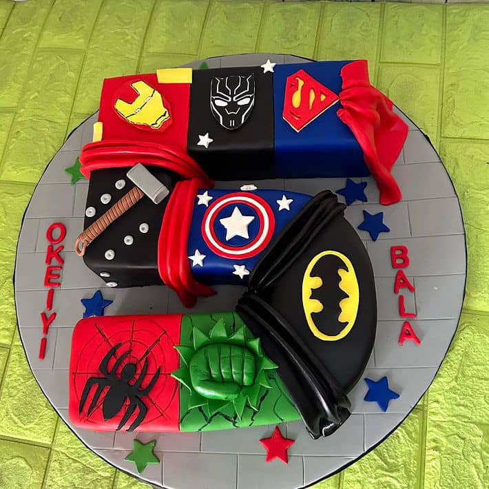 THE AVENGERS NUMBER 5 CAKE