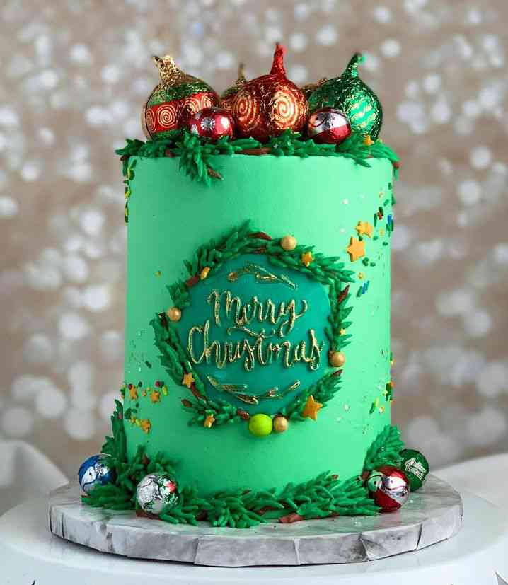 FELIZ WITH XMASS CAKE