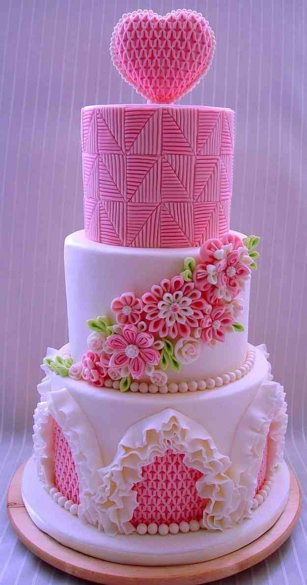 THREE TIER BABY SHOWER CAKE 