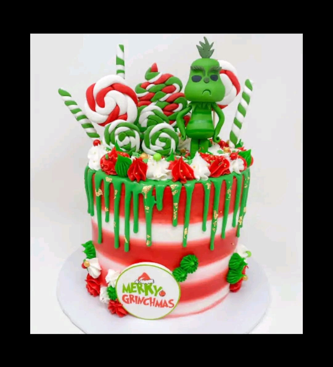 BLENDED STRIPPED CHRISTMAS CAKE 