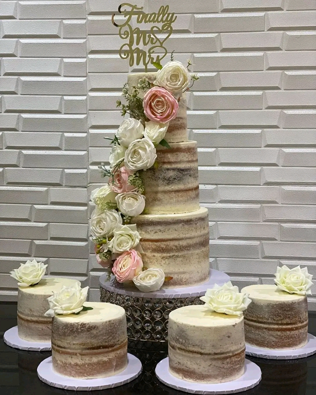 THREE TIER NAKED CAKE