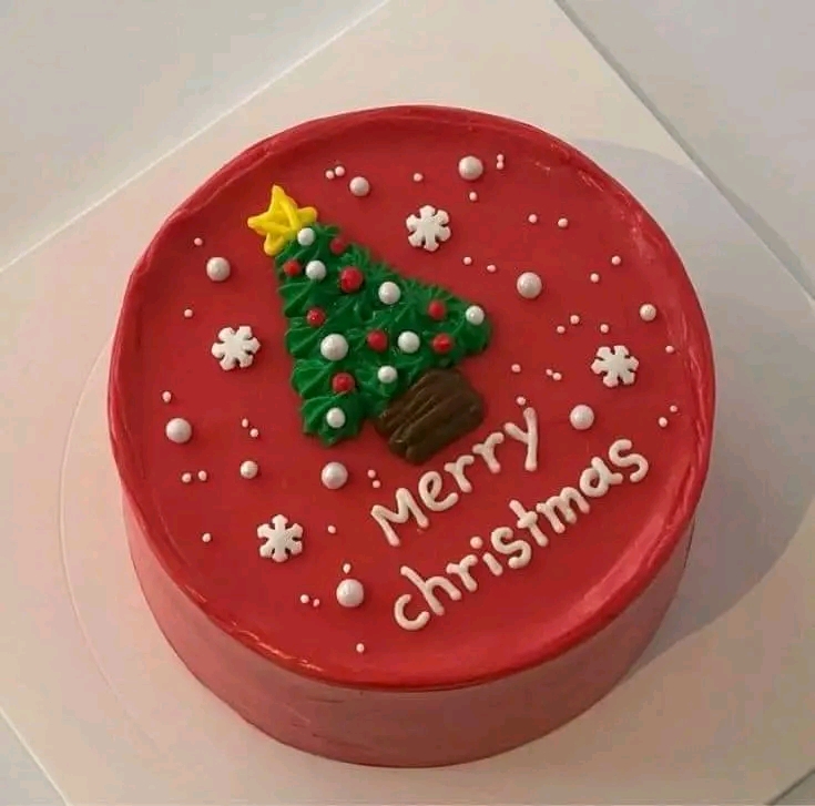 RED CRUSH XMAS CAKE