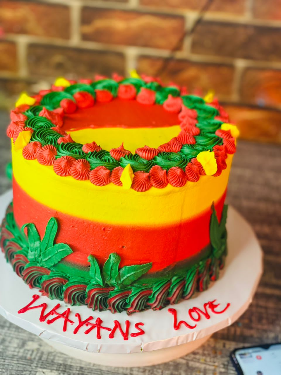 SIMPLE RASTAFARIAN CAKE