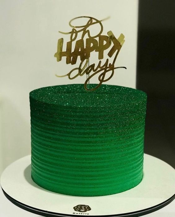 GREEN COLORED CAKE