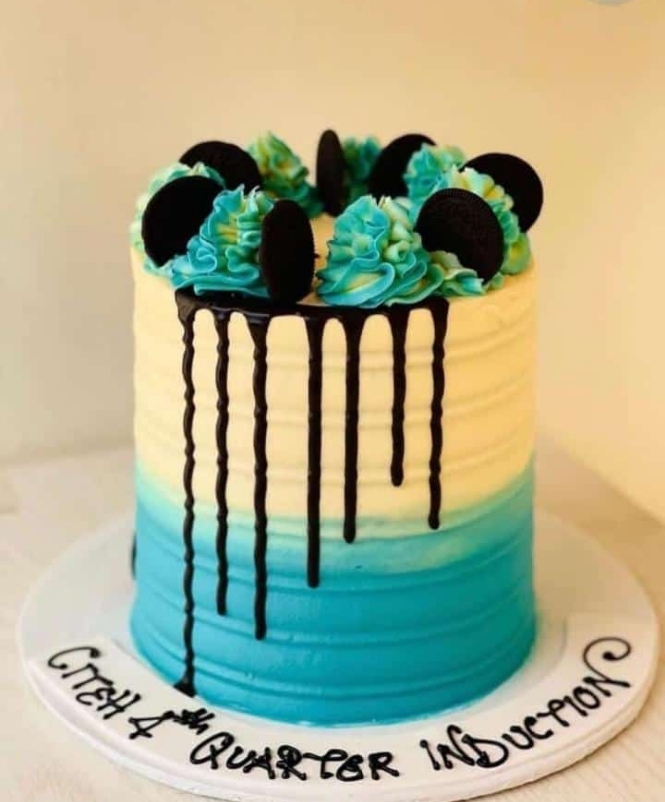 CREAM SKYBLUE OREO CAKE