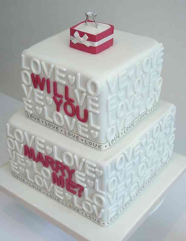 2TIER  PROPOSAL CAKE