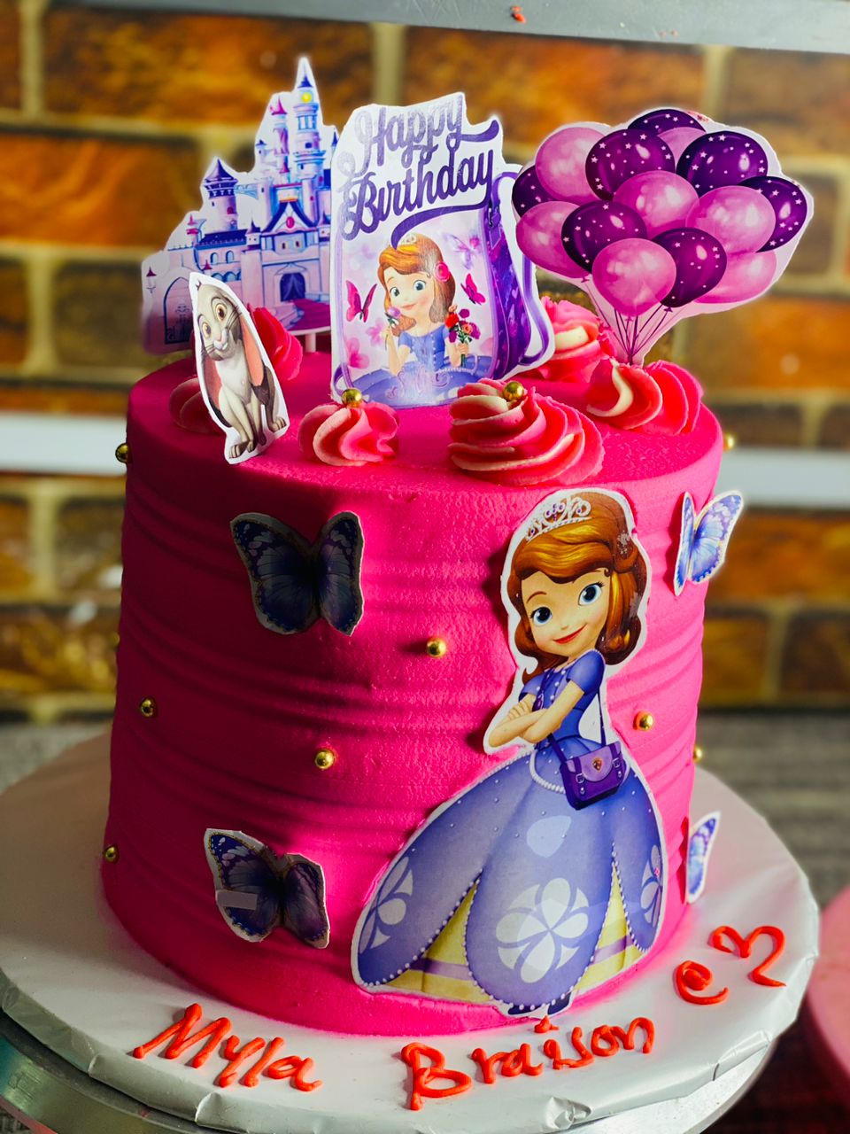 PINK CINDERELLA CAKE