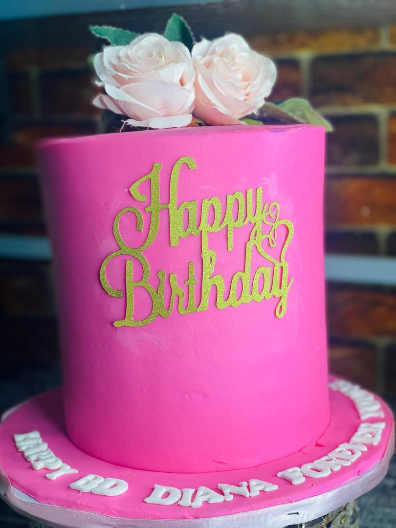 FLOWER PINKY 💖 BIRTHDAY CAKE 