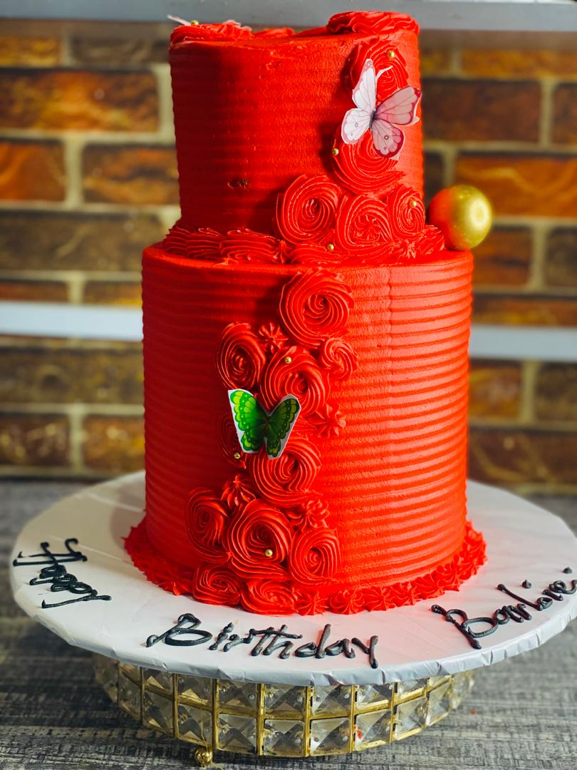 RED I BIRTHDAY CAKE 