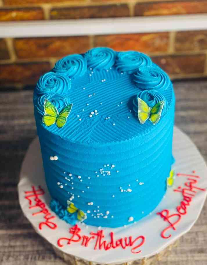 BLUE BIRTHDAY CAKE ...