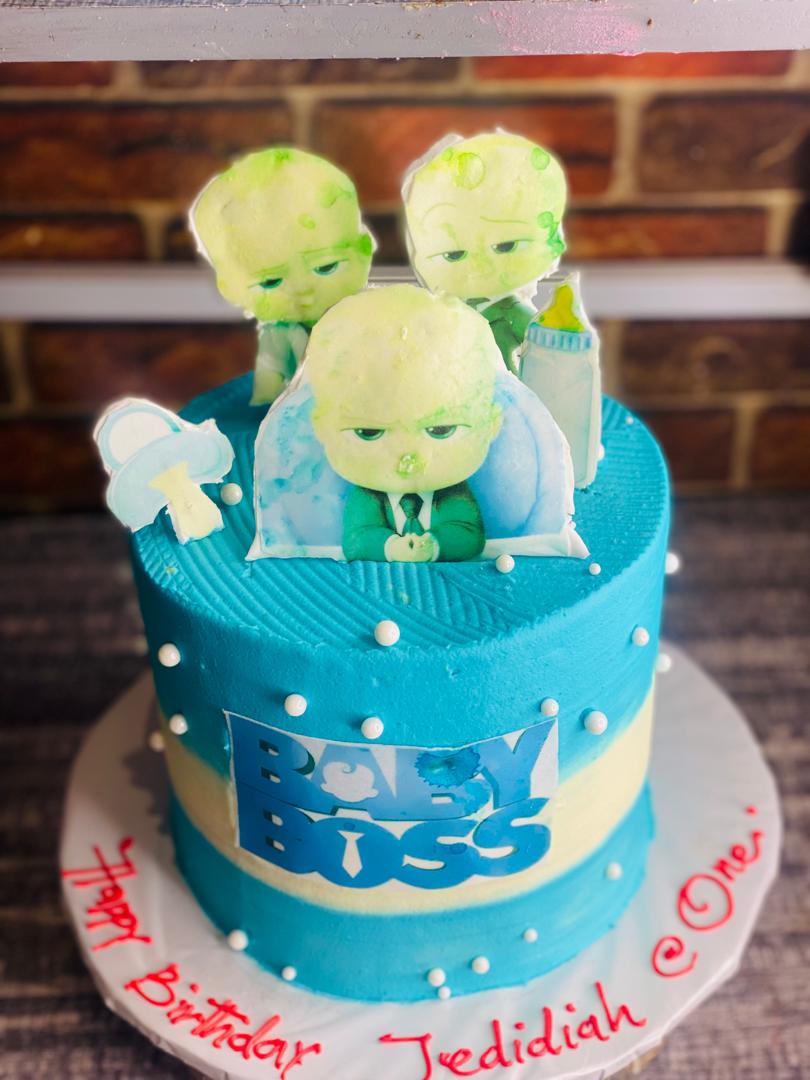 BLUE BABY BOSS CAKE