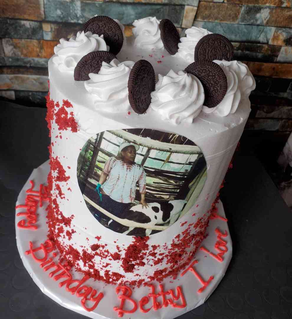 REDVELVET EDIBLE PRINT CAKE ..FG.