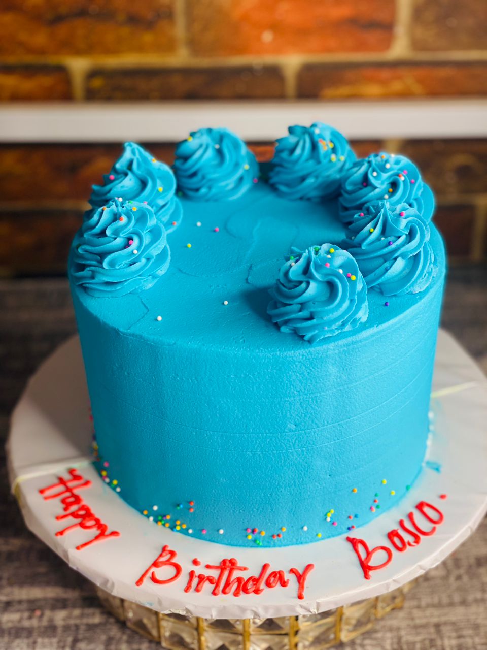 COLOR BLUE CAKE