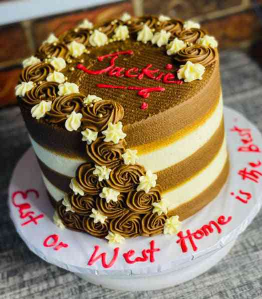 BROWN CREAM CAKE @233